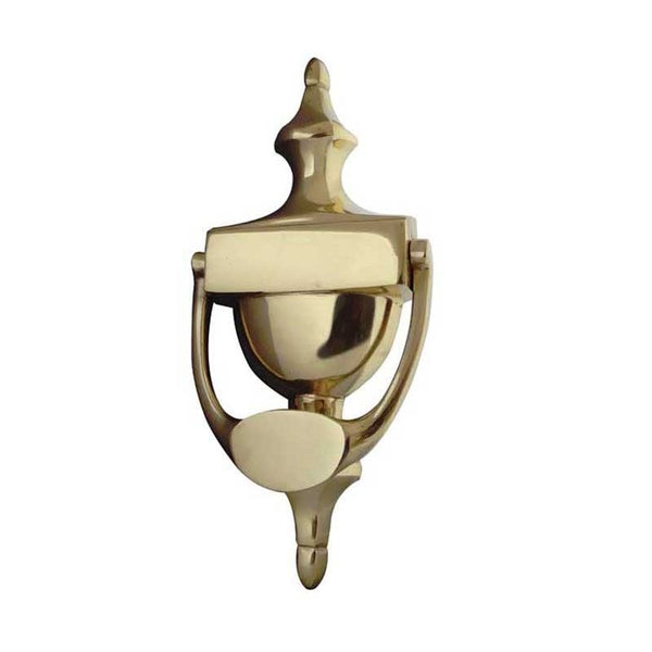 Jedo Urn Door Knockers 203mm Polished Brass - JV38BPB - Choice Handles
