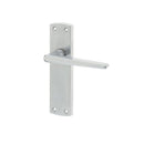 Frelan - Bray Suite Door Handles On Backplate - Latch - Satin Chrome - JV391SC - Choice Handles
