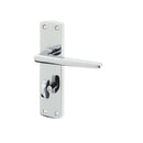 Frelan - Bray Suite Door Handles On Backplate - Bathroom - Polished Chrome - JV393PC - Choice Handles