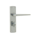 Frelan - Bray Suite Door Handles On Backplate - Bathroom - Satin Chrome - JV393SC - Choice Handles