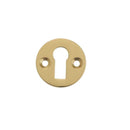 Frelan - Standard Profile Round Keyhole Escutcheon - Polished Brass - JV41PB - Choice Handles