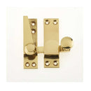 Frelan - Heavy Quadrant Sash Window Fastener - Polished Brass - JV4200PB - Choice Handles