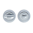 Frelan - Bathroom Turn & Release With Indicator 50mm x 10mm -  Dual Finish - Polished Chrome & Satin Chrome - JV422PCSC - Choice Handles