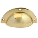 Frelan - Drawer Pull 87mm x 37mm - Polished Brass - JV423PB - Choice Handles