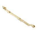 Frelan - Heavy Casement Spoon End Window Stay 305mm (12") - Polished Brass - JV44BPB - Choice Handles