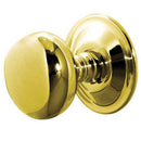 Frelan - Mushroom Mortice Door Knob  - Polished Brass - JV46PB - Choice Handles