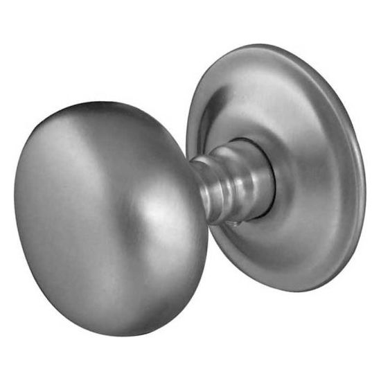 Frelan - Mushroom Mortice Door Knob  - Satin Chrome - JV46SC