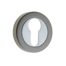 Frelan - Euro Profile Escutcheons - Dual Finish - Polished Chrome & Black Nickel - JV503EPCBN - Choice Handles