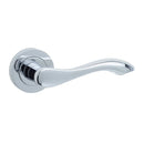 Frelan - Gamma Door Handles On Round Rose  - Polished Chrome - JV509PC - Choice Handles