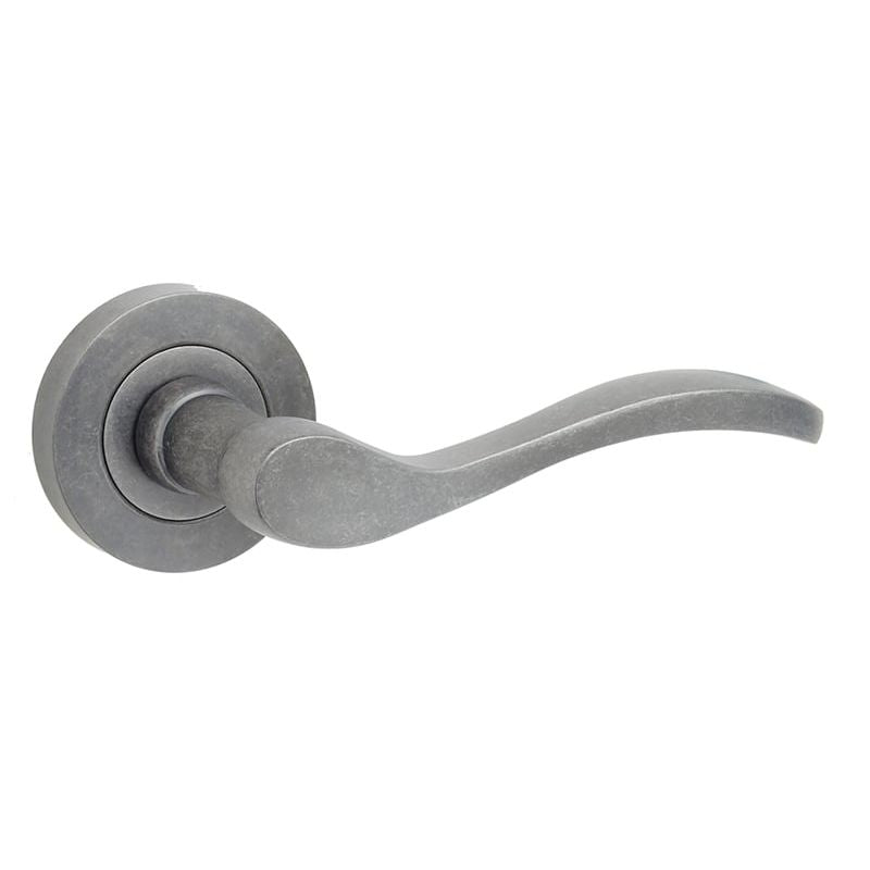 Jedo - Turin Door Handle on Rose Rustic - JV550RUS