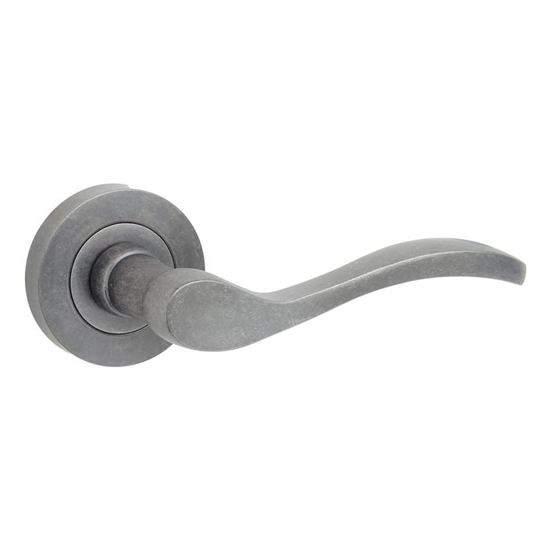 Jedo - Turin Door Handle on Rose Rustic - JV550RUS