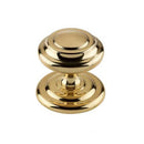 Frelan -  Sloane Centre Door Knob (102mm Diameter) - Polished Brass - JV57PB - Choice Handles