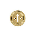 Frelan - Parisian Standard Profile Keyhole Escutcheon - Polished Brass - JV604PB - Choice Handles