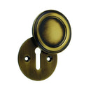 Frelan - Parisian Covered Standard Keyhole Profile Escutcheon - Antique Bronze - JV605AB - Choice Handles