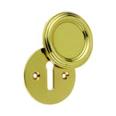 Frelan - Parisian Covered Standard Keyhole Profile Escutcheon - Polished Brass - JV605PB - Choice Handles