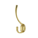 Frelan - Hat & Coat Hook -142mm x 64mm - Polished Brass - JV60PB - Choice Handles