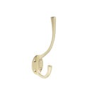 Jedo Solid Brass Hat & Coat Hook 142mm Satin Brass - JV60SB - Choice Handles