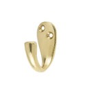 Frelan - Robe Hook 44mm x 36mm - Polished Brass - JV61PB - Choice Handles
