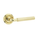 Frelan - Elise Door Handles On Round Rose  - Polished Brass  - JV650PB - Choice Handles