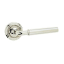 Frelan - Elise Door Handles On Round Rose  - Polished Nickel  - JV650PN - Choice Handles