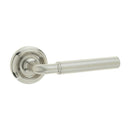 Frelan - Elise Door Handles On Round Rose  - Satin Nickel  - JV650SN - Choice Handles