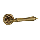 Frelan - Camille Door Handles On Round Rose  - Antique Brass  - JV651AB - Choice Handles