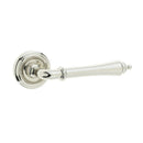 Frelan  - Camille Door Handles On Round Rose  - Polished Nickel - JV651PN - Choice Handles