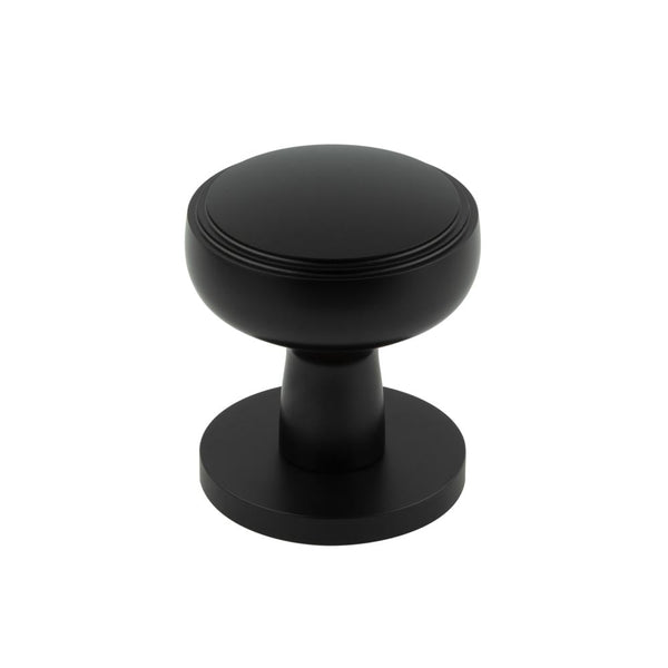 Jedo - Classic Mortice Door Knob - Black - JV801MB