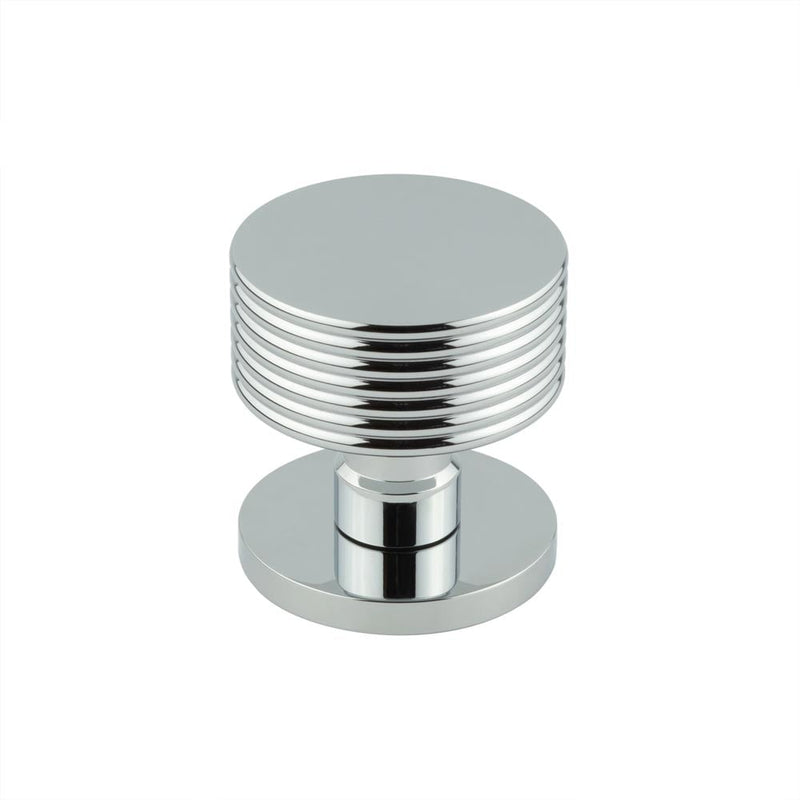 Jedo - Ribbon Mortice Door Knob - Polished Chrome - JV802PC