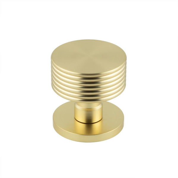 Jedo - Ribbon Mortice Door Knob - Satin Brass - JV802SB