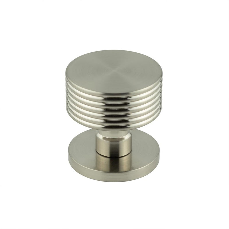 Jedo - Ribbon Mortice Door Knob - Satin Nickel - JV802SN