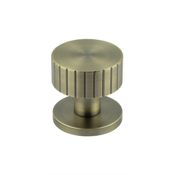 Jedo - Cog Mortice Door Knob - Antique Brass - JV803AB
