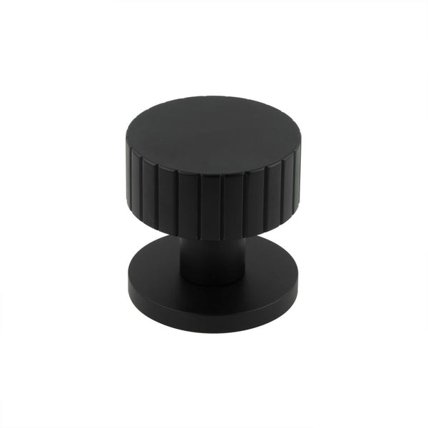 Jedo - Cog Mortice Door Knob - Black - JV803MB