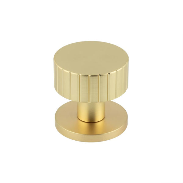 Jedo - Cog Mortice Door Knob - Satin Brass - JV803SB
