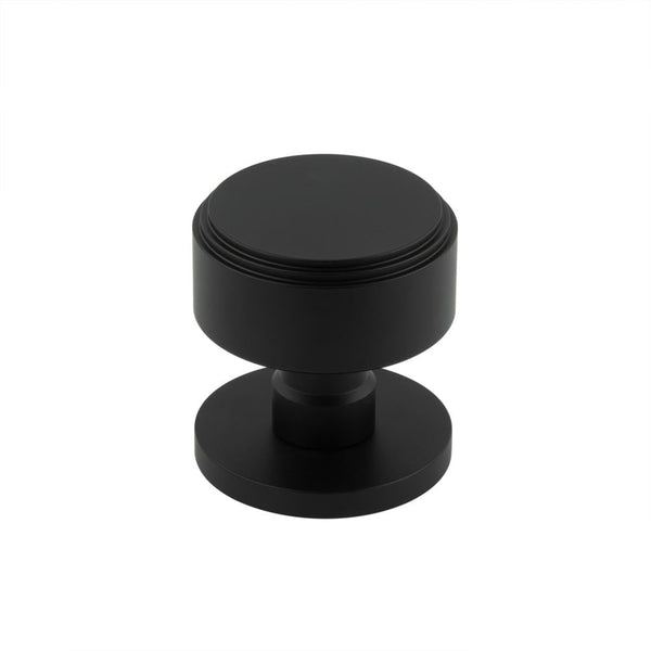 Jedo - Step Mortice Door Knob - Black - JV804MB