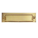 Frelan Hardware Letterplate With Postal Knocker 250mm x 76mm - Polished Brass - JV80PB - Choice Handles