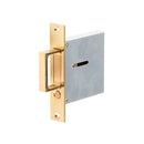 Burlington Sliding Door Flush Edge Pull Handle - Polished Brass - JV820PB - Choice Handles