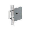 Burlington Sliding Door Flush Edge Pull Handle - Satin Chrome - JV820SC - Choice Handles