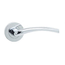 Frelan  - Opal Door Handles On Round Rose  - Polished Chrome - JV844PC - Choice Handles