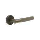 Jedo Bari Knurled Door Handle Dark Bronze - JV850DB - Choice Handles