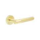 Jedo - Venice Satin Brass Lever on rose - JV852SB - Choice Handles