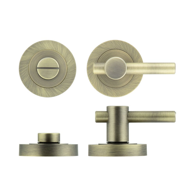 Jedo Easy Thumb Turn & Lock - Antique Brass - JV856AB