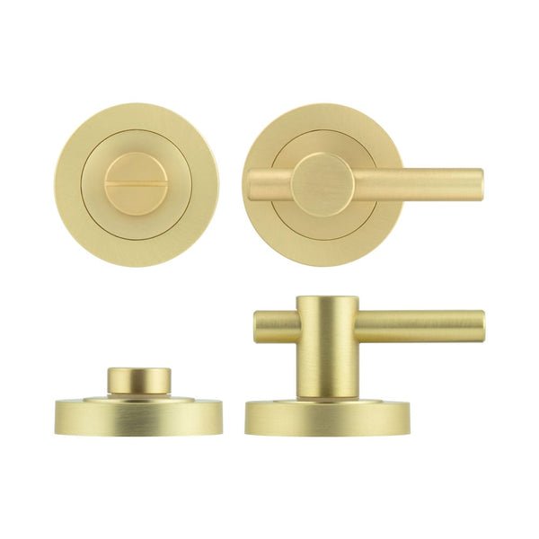 Jedo Easy Thumb Turn & Lock - Satin Brass - JV856SB