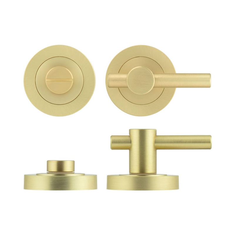 Jedo Easy Thumb Turn & Lock - Satin Brass - JV856SB