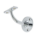 Frelan - Heavy Duty Handrail Bracket 75mm - Polished Chrome - JV85HBPC - Choice Handles