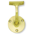Jedo - 75mm Light handrail bracket - Polished Brass - JV85LPB - Choice Handles