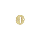 Contemporary Satin Brass Escutcheons for Mortice Knobs - JV866SB - Choice Handles