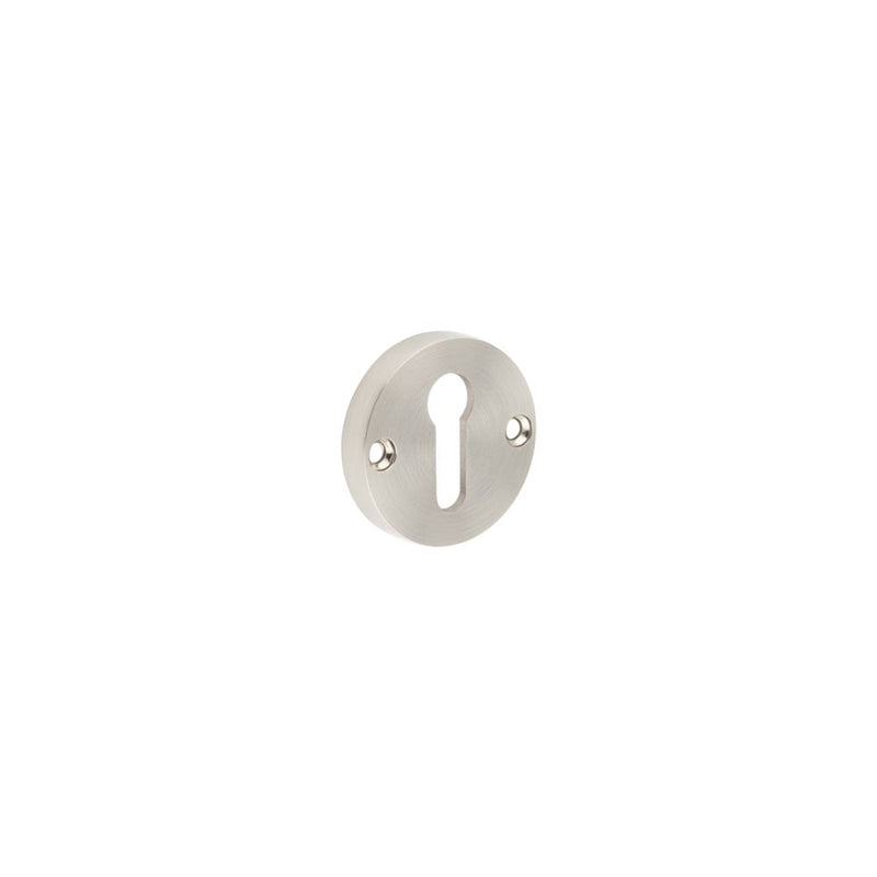 Contemporary Satin Nickel Escutcheons for Mortice Knobs - JV866SN - Choice Handles