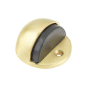 Jedo Oval Floor Mounted Door Stop 46x26mm Satin Brass - JV86SB - Choice Handles