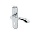 Frelan - Broadway Door Handles On Backplate - Lever Lock - Polished Chrome - JV920PC - Choice Handles